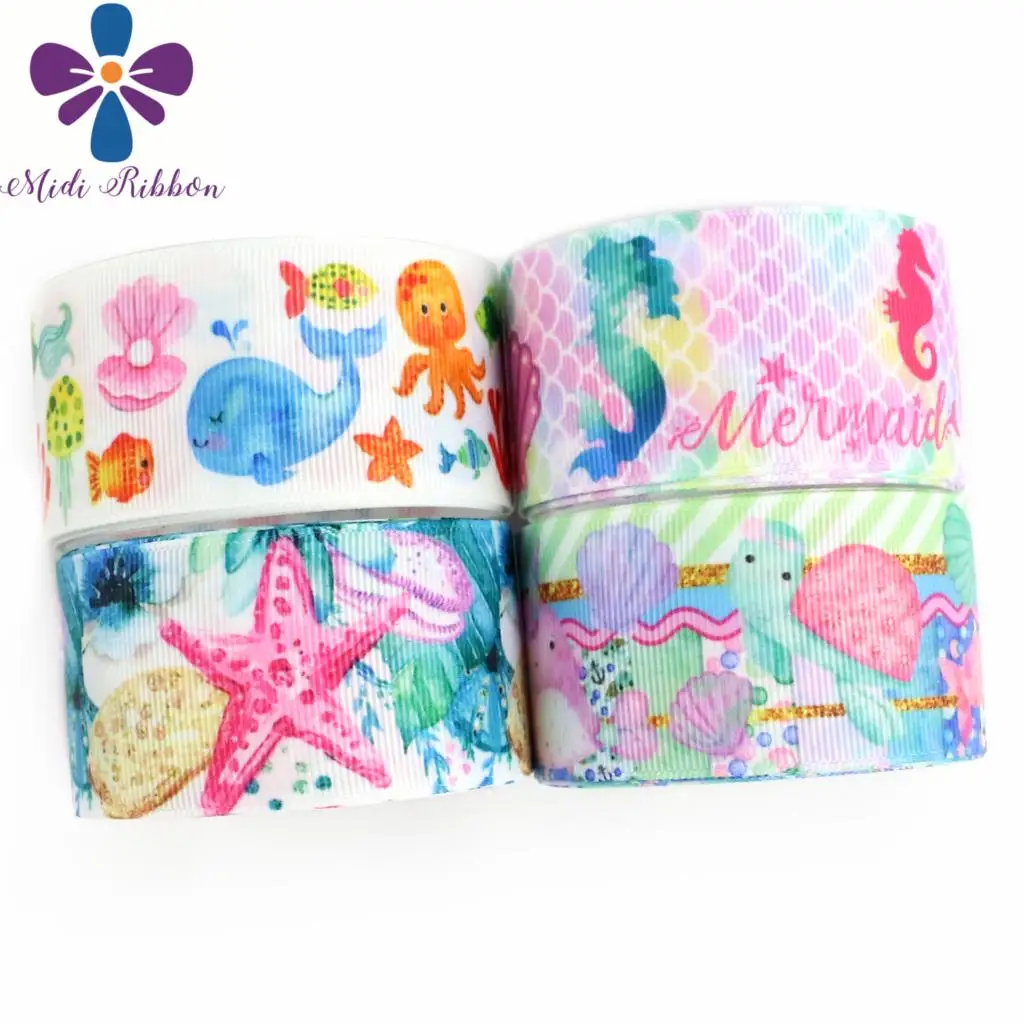 16mm-75mm Starfish Whale Scale Mermaid Shell Printed Grosgrain/Elastic Ribbon Cupcake DIY Gift Bands Hair Band 50yards/roll
16mm-75mm Starfish Whale Scale Mermaid Shell Printed Grosgrain/Elastic Ribbon Cupcake DIY Gift Bands Hair Band 50yards/roll