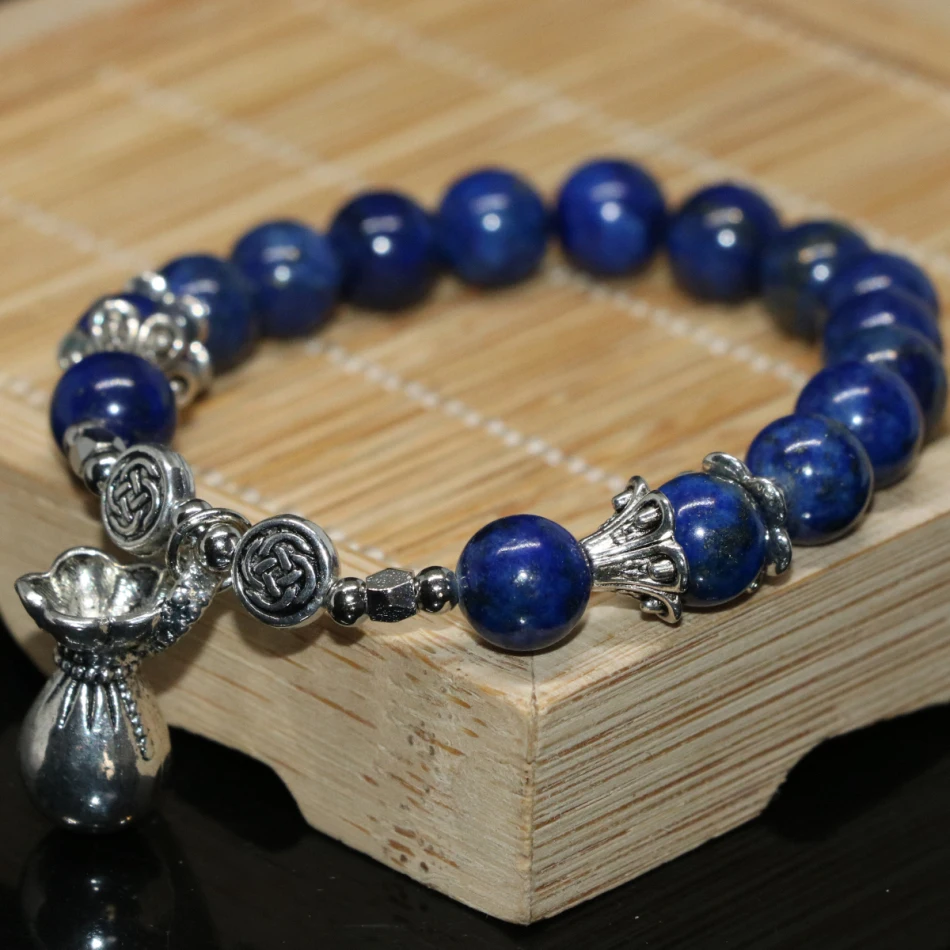 Tibet silver-color accessories 8mm charms natural blue lapis lazuli round beads diy women bracelet jewelry making 7.5inch B2068
Tibet silver-color accessories 8mm charms natural blue lapis lazuli round beads diy women bracelet jewelry making 7.5inch B2068