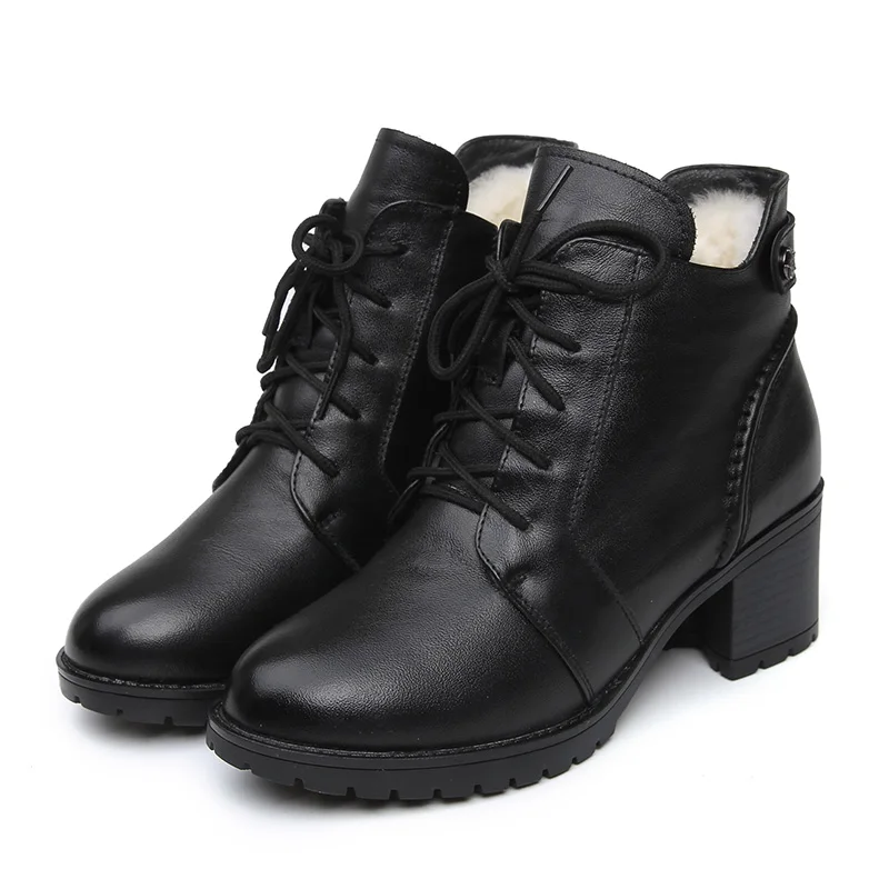 GKTINOO Comfortable Soft Genuine Leather Winter Boots 2019 Fashion Women Ankle Boots Casual High Heels Shoes Female Snow Boots
GKTINOO Comfortable Soft Genuine Leather Winter Boots 2019 Fashion Women Ankle Boots Casual High Heels Shoes Female Snow Boots