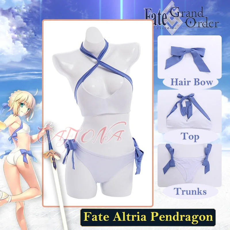 Cafiona Sexy Bikini Set FGO Fate Grand Order Altria Pendragon Cosplay Costume Girls Swimwear
Cafiona Sexy Bikini Set FGO Fate Grand Order Altria Pendragon Cosplay Costume Girls Swimwear