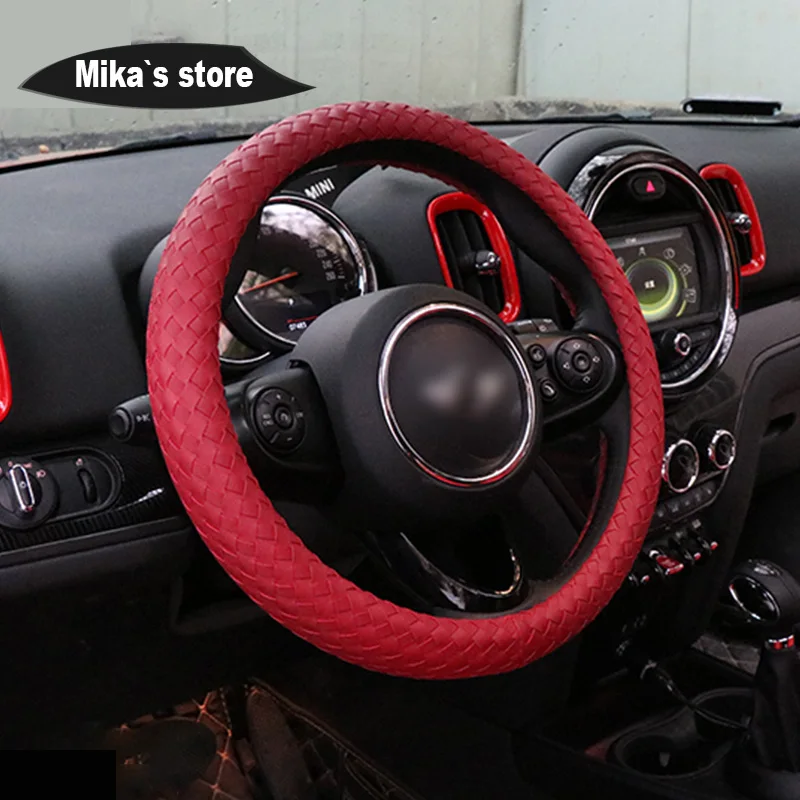 Auto Universal Interior Steering Wheel Cover Decoration Weave Protective Cover For MINI COOPER R60 R56 F60 F56 Clubman Paceman
Auto Universal Interior Steering Wheel Cover Decoration Weave Protective Cover For MINI COOPER R60 R56 F60 F56 Clubman Paceman