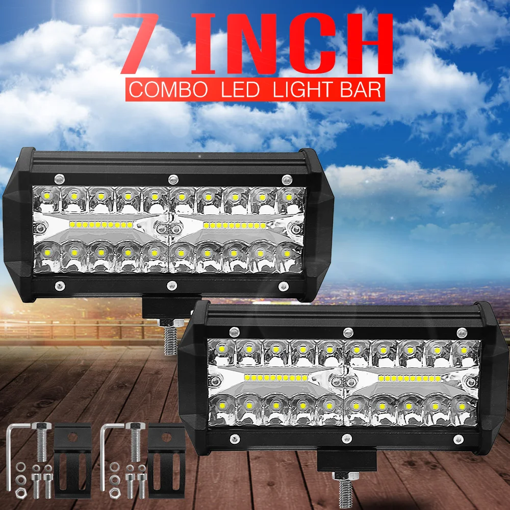 New 120W Work LED Light Bar Motorcycle Offroad Barra Led Combo Beam For Boats ATV UTV SUV Jeep Truck 4x4 4WD Car Accessories
New 120W Work LED Light Bar Motorcycle Offroad Barra Led Combo Beam For Boats ATV UTV SUV Jeep Truck 4x4 4WD Car Accessories