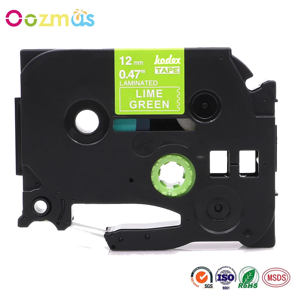 Oozmas TZe MQG35 P Touch лента для этикеток 12 мм совместимая Brother принтера touch PT P750W P700 H100 D210