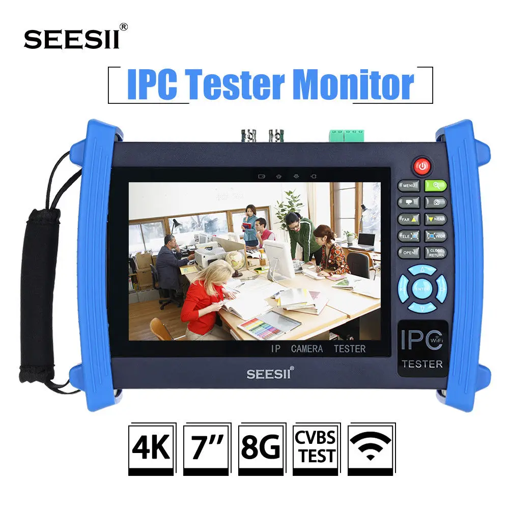SEESII 4K 7" 1920*1200 IPC CCTV Camera Monitor Tester 4MP CVBS Analog Test Touch Screen With IP HDMI 8G WIFI H.265 CCTV Tester
SEESII 4K 7" 1920*1200 IPC CCTV Camera Monitor Tester 4MP CVBS Analog Test Touch Screen With IP HDMI 8G WIFI H.265 CCTV Tester