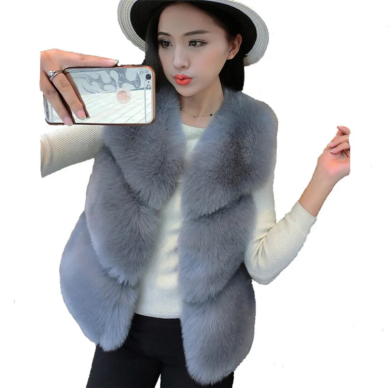 New Autumn Winter Sweet Fox Fur Vest Women Thick V-Neck Short Fur Coat Patchwork Faux Fox Fur Vest Female Outwear 9 Colors Mw170
New Autumn Winter Sweet Fox Fur Vest Women Thick V-Neck Short Fur Coat Patchwork Faux Fox Fur Vest Female Outwear 9 Colors Mw170
