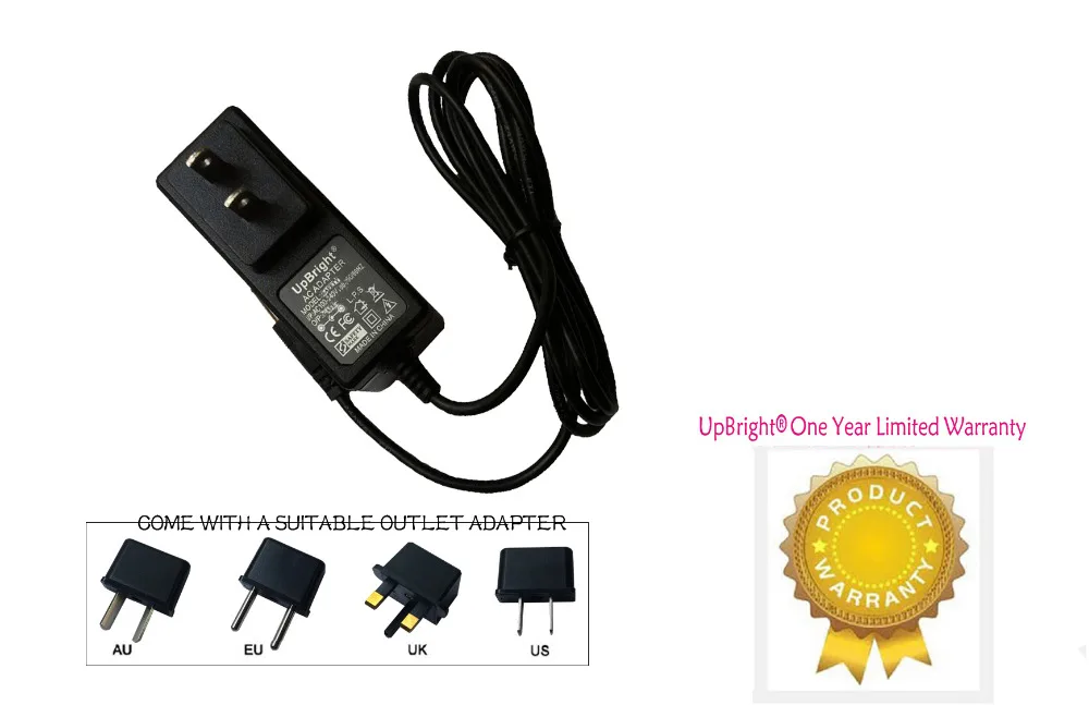 UpBright Новый Глобальный AC / DC адаптер для Emjoi Divine AP-17B AP-17SE перезаряжаемый Эпилятор