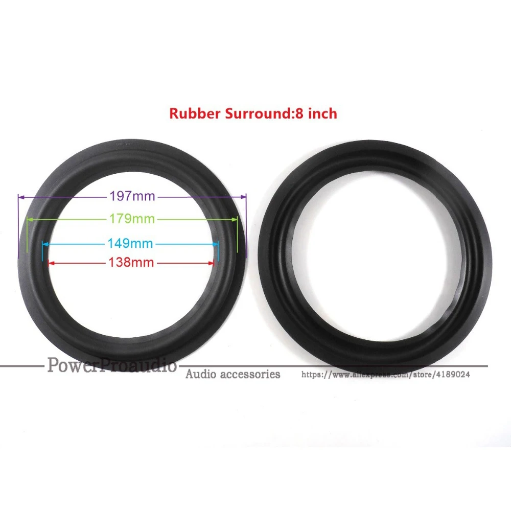 10 pcs/Lot 5.5 inch WOOFER / BASS SPEAKER SURROUNDS REPAIR Rubber:142mm / 128mm / 100mm / 85mm
10 pcs/Lot 5.5 inch WOOFER / BASS SPEAKER SURROUNDS REPAIR Rubber:142mm / 128mm / 100mm / 85mm
