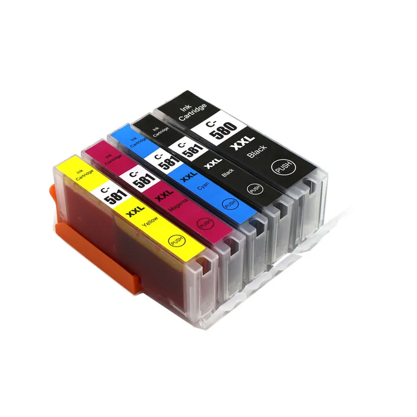 Compatible PGI-580 PGI 580 CLI 581 XXL ink cartridge for CANON PIXMATS705/TR7550/TR8550/TS6150/TS6151/TS6250/6251/TS9550/TS9551C
Compatible PGI-580 PGI 580 CLI 581 XXL ink cartridge for CANON PIXMATS705/TR7550/TR8550/TS6150/TS6151/TS6250/6251/TS9550/TS9551C