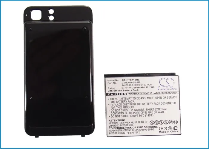 Аккумулятор Cameron Sino 3000 мАч BH39100 для HTC/Telstra Raider 4G, скорость 4G, Vivid, X710e
Аккумулятор Cameron Sino 3000 мАч BH39100 для HTC/Telstra Raider 4G, скорость 4G, Vivid, X710e