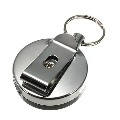 chic Stainless Steel Retractable Key Recoil Ring Pull Key Chain Belt Clip Keychain
chic Stainless Steel Retractable Key Recoil Ring Pull Key Chain Belt Clip Keychain