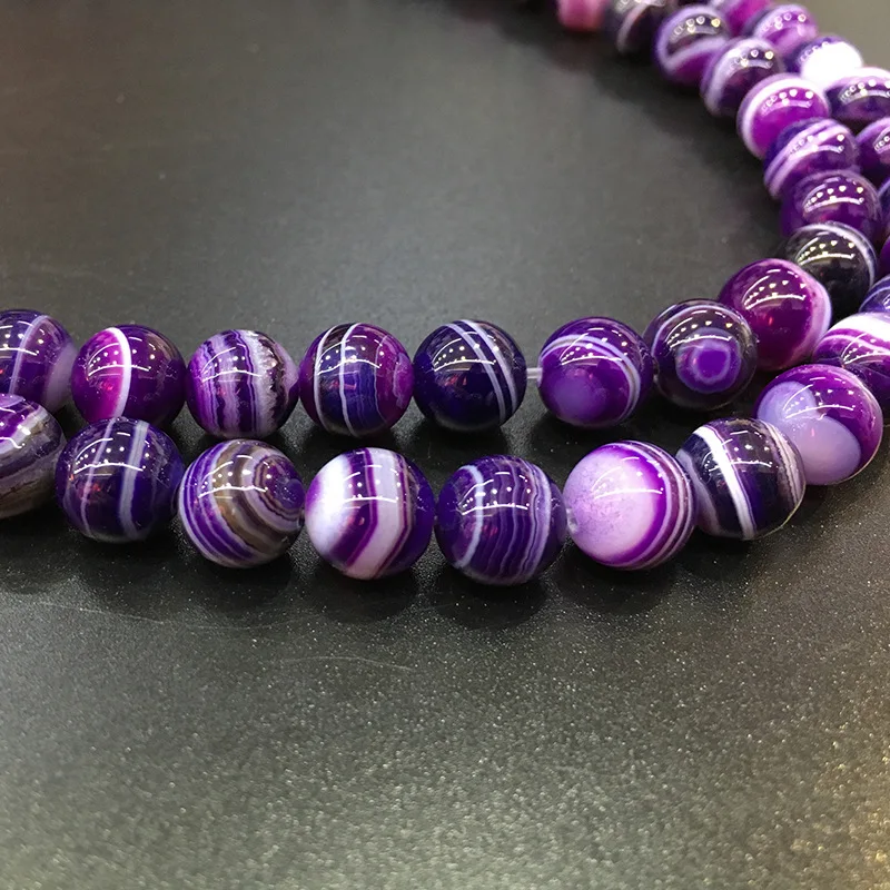 1 Strand Top Quality Purple Striped Agates DIY Jewelry Making Oorbellen Hand Made Earrings Accessories Lucky Spacer Stone 8/10mm
1 Strand Top Quality Purple Striped Agates DIY Jewelry Making Oorbellen Hand Made Earrings Accessories Lucky Spacer Stone 8/10mm