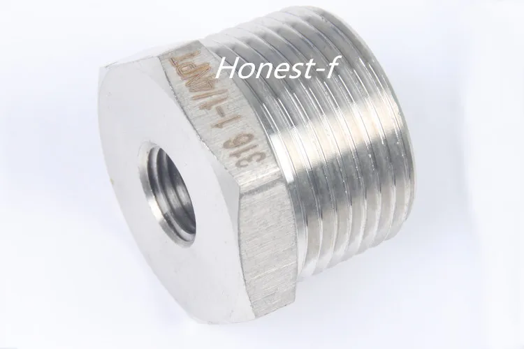 LTWFITTING Bar Production Stainless Steel 316 Pipe Hex Bushing Reducer Fittings 1" Male x 1/4" Female NPT Fuel Water Boat
LTWFITTING Bar Production Stainless Steel 316 Pipe Hex Bushing Reducer Fittings 1" Male x 1/4" Female NPT Fuel Water Boat