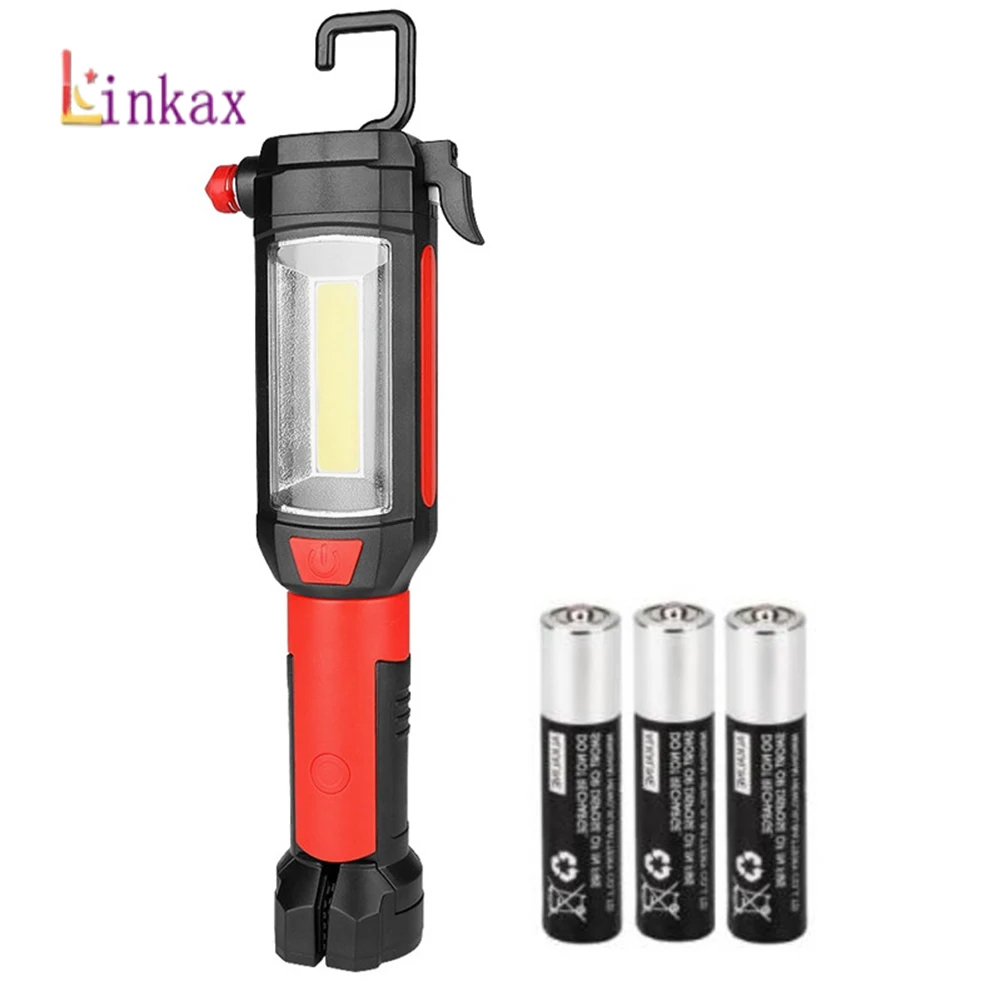 2 Mode Portable Working lamp LED+COB LED Flashlight With Magnetic Torch Flashlight Life Lighting Hook Camping Lantern Use AAA
2 Mode Portable Working lamp LED+COB LED Flashlight With Magnetic Torch Flashlight Life Lighting Hook Camping Lantern Use AAA