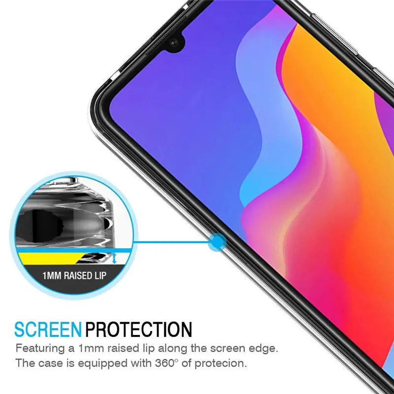 For Huawei Y6 Pro 2019 Case Silicone Transparent Back Cover Phone Y 6 Y6pro 6.09 inch | Мобильные телефоны и аксессуары