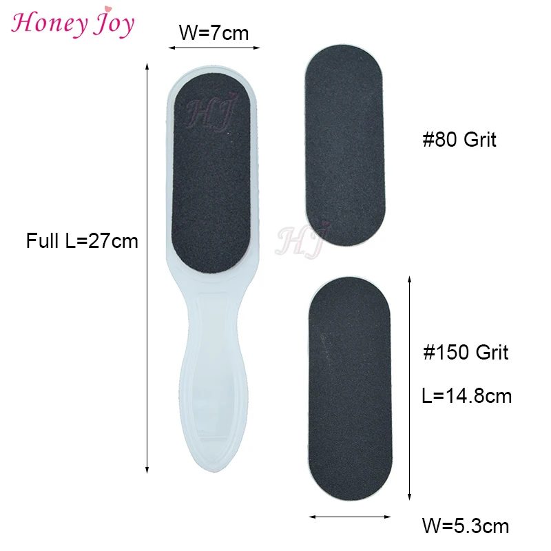 1pc Economical Pedicure Feet Care Foot Rasp Double-sided #80/#150 Grit Sanding Cloth Files Plastic Handle+2pcs Spare Sand Cloth
1pc Economical Pedicure Feet Care Foot Rasp Double-sided #80/#150 Grit Sanding Cloth Files Plastic Handle+2pcs Spare Sand Cloth