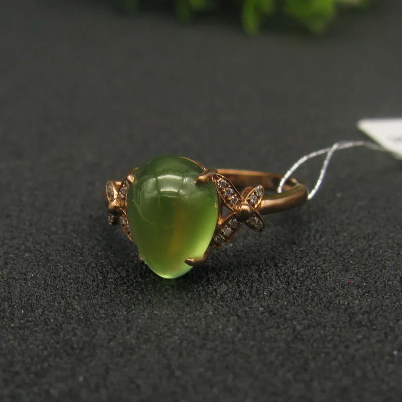 LANZYO 9K Rose Gold Natural green Prehnite Rings female Wedding Ring for Women wholesale Gift New Hot Sale Party Trendy 00304467
LANZYO 9K Rose Gold Natural green Prehnite Rings female Wedding Ring for Women wholesale Gift New Hot Sale Party Trendy 00304467