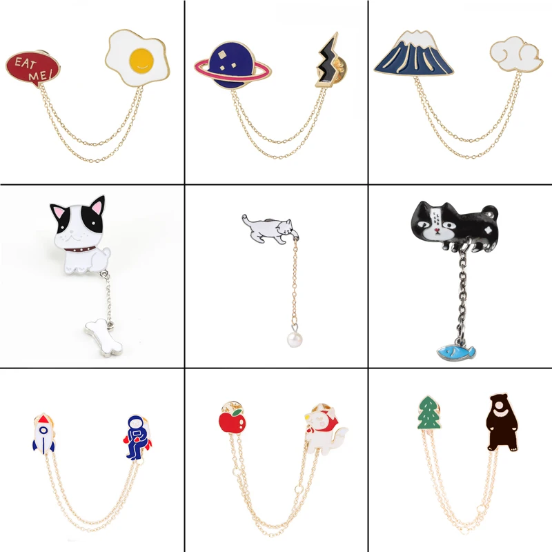 16 style personality metal Enamel pins Lapel Brooches Badges plants animal dog cats egg cloud Women fashion jewelry Gift for her
16 style personality metal Enamel pins Lapel Brooches Badges plants animal dog cats egg cloud Women fashion jewelry Gift for her