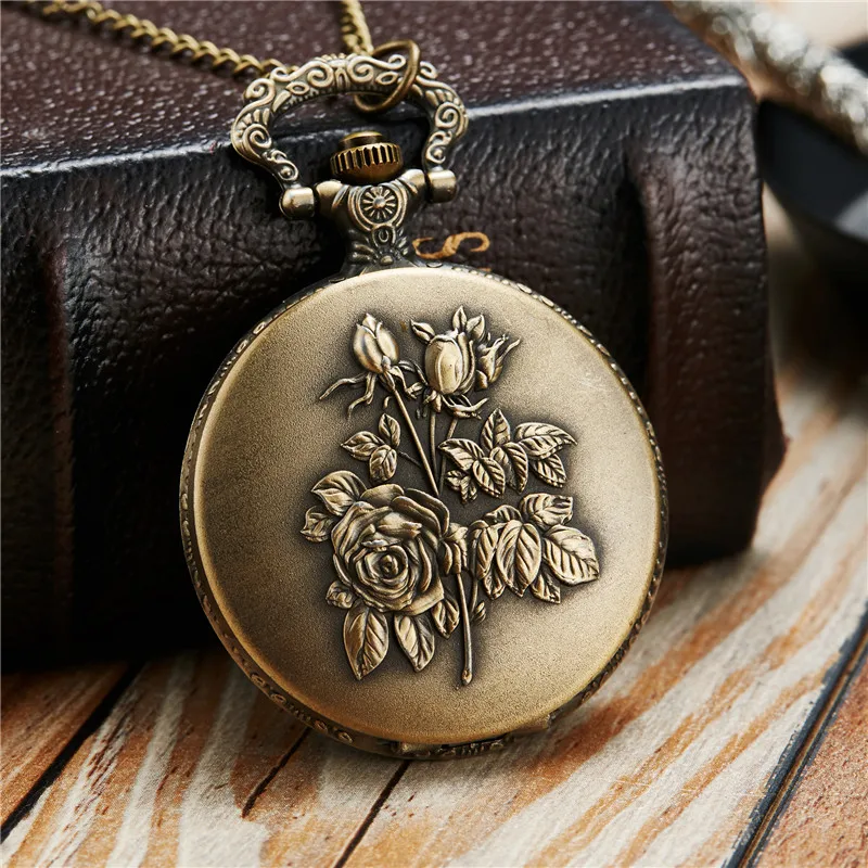 Beautiful Rose Pocket Watch Chains Necklace Engraved Quartz Pocket Watches Pendent Gifts for men women kids reloj de bolsillo
Beautiful Rose Pocket Watch Chains Necklace Engraved Quartz Pocket Watches Pendent Gifts for men women kids reloj de bolsillo