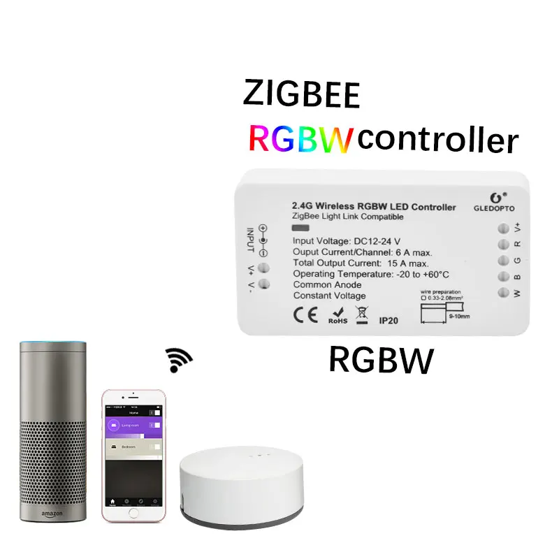 New ZIGBEE Led Rgbw Strip Controller 12V 24V 4 Channel Lightify Tradfri Compatible String Ribbon Mobile Zll APP Control
New ZIGBEE Led Rgbw Strip Controller 12V 24V 4 Channel Lightify Tradfri Compatible String Ribbon Mobile Zll APP Control