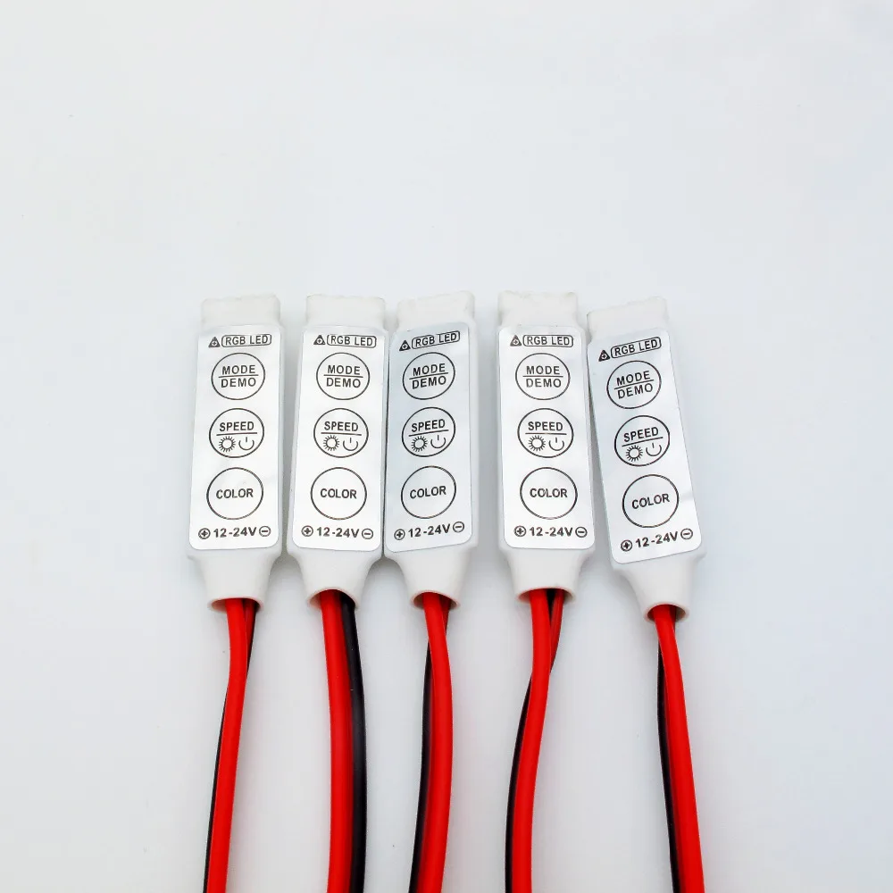 5pcs Mini LED RGB Controller 12V 24V 3 Keys for 5050 3528 RGB Led Strip 19 Dynamic Modes and 20 Static Color Controller Dimmer
5pcs Mini LED RGB Controller 12V 24V 3 Keys for 5050 3528 RGB Led Strip 19 Dynamic Modes and 20 Static Color Controller Dimmer