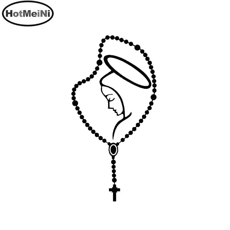 HotMeiNi 8cm*15cm ROSARY MARY Spiritual Religious car window car body Car Sticker Oem cartoon vinyl Decal Black/Sliver
HotMeiNi 8cm*15cm ROSARY MARY Spiritual Religious car window car body Car Sticker Oem cartoon vinyl Decal Black/Sliver