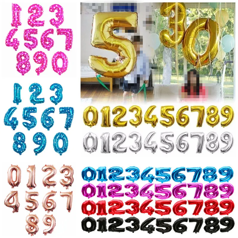 32 inch Gold Black Number Balloon Wedding Decor Pink Foil Number Balloons Blue Number Shaped Balloons 0-9 Helium Number Balloons
32 inch Gold Black Number Balloon Wedding Decor Pink Foil Number Balloons Blue Number Shaped Balloons 0-9 Helium Number Balloons