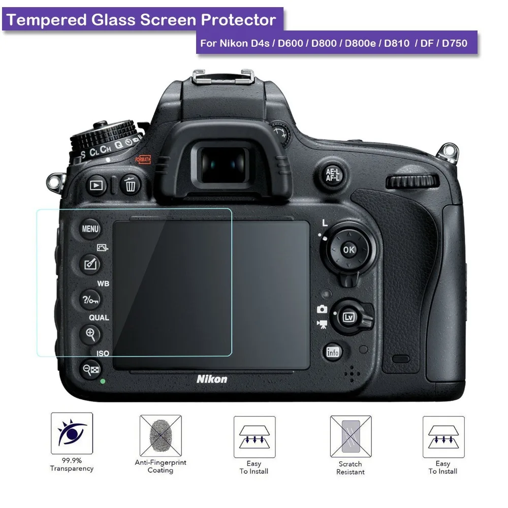 9H Tempered Glass LCD Screen Protector Shield Film For Nikon D4s / D600 / D610 / D800 / D800e / D810 / DF / D750
9H Tempered Glass LCD Screen Protector Shield Film For Nikon D4s / D600 / D610 / D800 / D800e / D810 / DF / D750