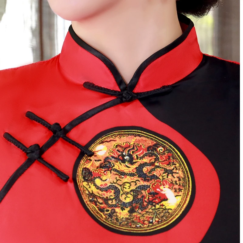 Oversize 4XL Women Short Sleeve Long Dress Silm Qipao Chinese Traditional Women Dress Vintage Lady Sexy Evening Cheongsam Dress
Oversize 4XL Women Short Sleeve Long Dress Silm Qipao Chinese Traditional Women Dress Vintage Lady Sexy Evening Cheongsam Dress
