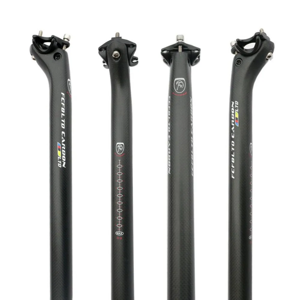 FCFB bike carbon fiber bicycle seatpost MTB road bike parts rod 190g seat post 3k matte 25.4/27.2/30.8 /31.6 *400MM offset 25mm
FCFB bike carbon fiber bicycle seatpost MTB road bike parts rod 190g seat post 3k matte 25.4/27.2/30.8 /31.6 *400MM offset 25mm