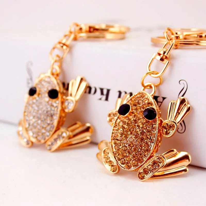 Fashion Creative Lovely Crystal Big Feet Frog Car Pendant Keychain For Women Bag Keychains Rhinestone Car keyrings Gifts Jewelry
Fashion Creative Lovely Crystal Big Feet Frog Car Pendant Keychain For Women Bag Keychains Rhinestone Car keyrings Gifts Jewelry