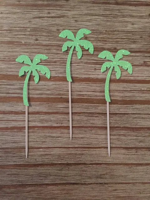 Glitter Palm Tree Cupcake Toppers birthday party desert Wedding Bridal Shower Engagement Hens Night Party food picks
Glitter Palm Tree Cupcake Toppers birthday party desert Wedding Bridal Shower Engagement Hens Night Party food picks