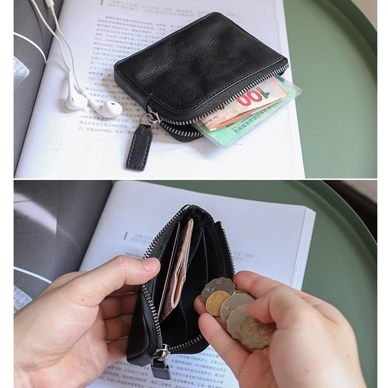 Миниатюрные кошельки для женщин и мужчин винтажный маленький бумажник из