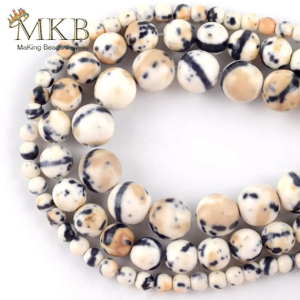 Wholesale Natural Black Rice White Spotted Rain Stone Beads For Jewelry Making Round Loose Beads 4-10mm DIY Bracelet Necklace
Wholesale Natural Black Rice White Spotted Rain Stone Beads For Jewelry Making Round Loose Beads 4-10mm DIY Bracelet Necklace