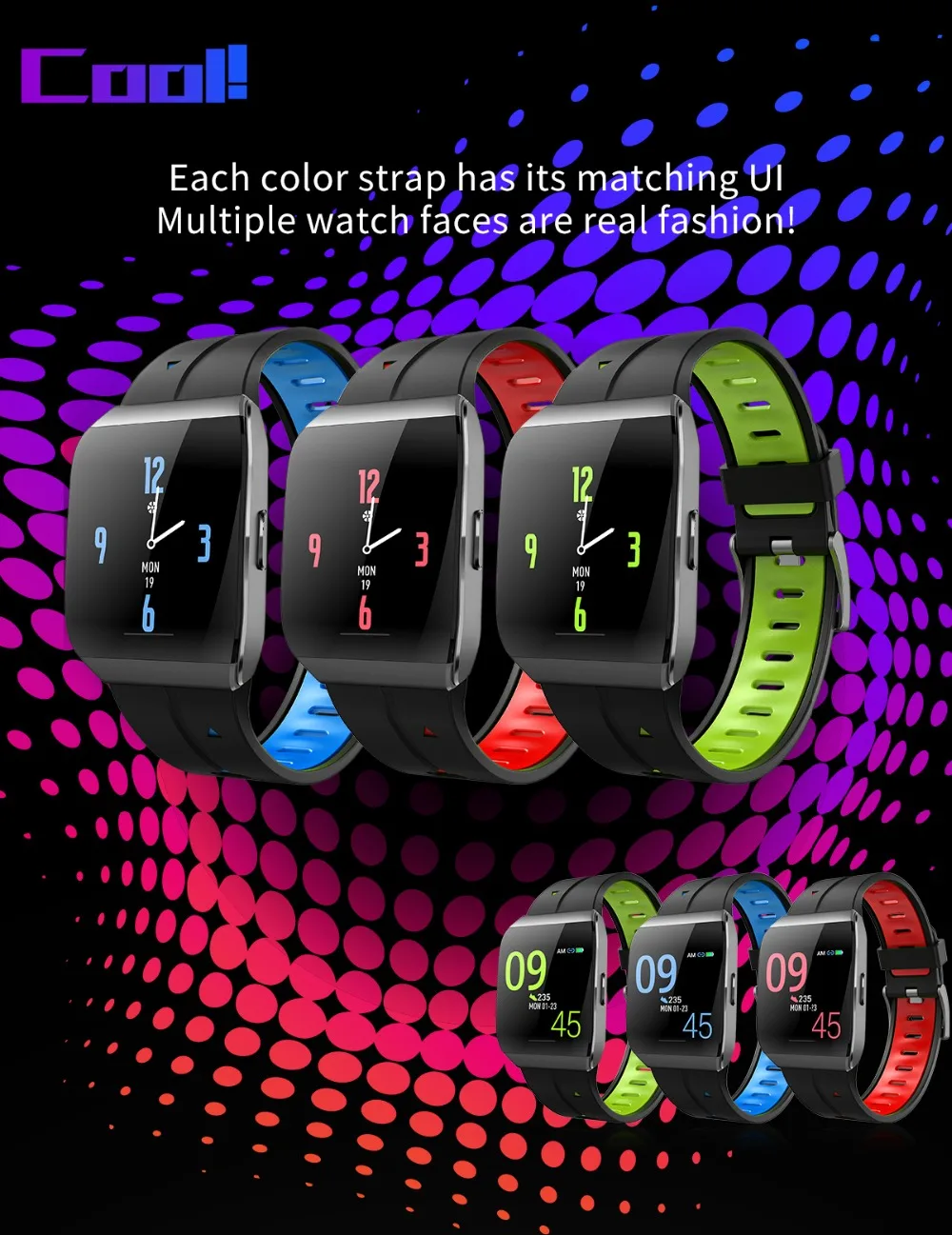 2019 New High quality X1 Color screen Smart Watch 1.3in Sports Fitness Intelligent IP68 Waterproof Intelligent bracelet
2019 New High quality X1 Color screen Smart Watch 1.3in Sports Fitness Intelligent IP68 Waterproof Intelligent bracelet