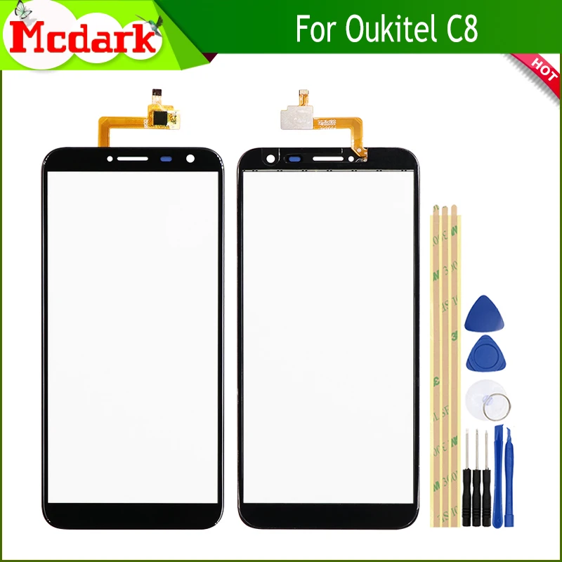 Для Oukitel C8 спереди Стекло сенсорный экран мобильный телефон 5 дюймов для планшета