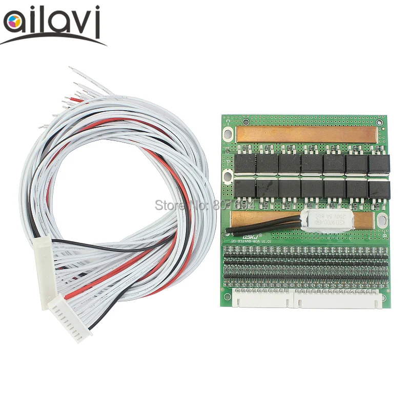 6-24 String Universal 24V 36V 48V 60V 72V 86V Ternary Lithium iron Phosphate 80A High Current Lithium Battery Protection Board
6-24 String Universal 24V 36V 48V 60V 72V 86V Ternary Lithium iron Phosphate 80A High Current Lithium Battery Protection Board