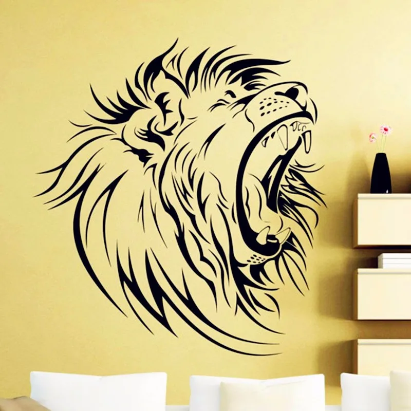 High Quality Lion Head Wall Sticker Africa Wild Animals Vinyl Decal Home Room Interior Decoration Waterproof Mural D-75
High Quality Lion Head Wall Sticker Africa Wild Animals Vinyl Decal Home Room Interior Decoration Waterproof Mural D-75