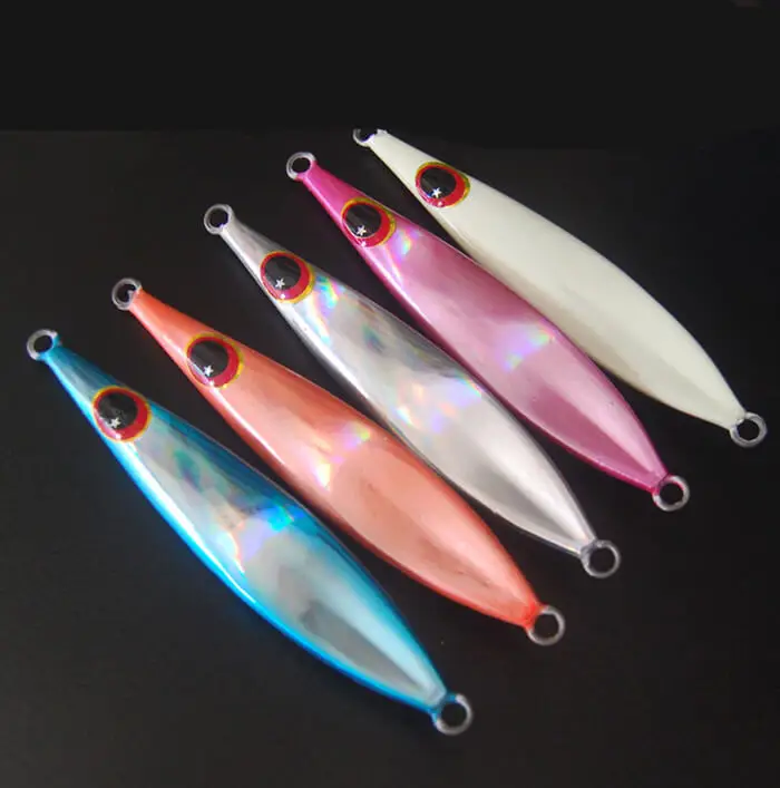 5pcs/set Luminous Micor Butterfly Metal Jigs Bait Crankbait Fishing Lure Jigging Snapper Slow Lures 40g/60g/80g/100g/150g/200g
5pcs/set Luminous Micor Butterfly Metal Jigs Bait Crankbait Fishing Lure Jigging Snapper Slow Lures 40g/60g/80g/100g/150g/200g