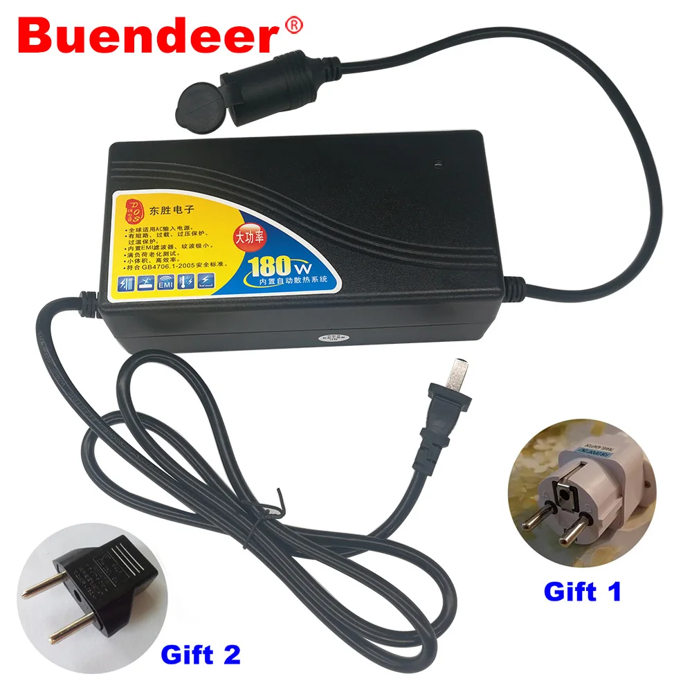 Buendeer 180W 15A Car Cigarette Lighter Power Adapter AC 110V/220V to 240V Converter Inverter for Air Pump /Vacuum Cleaner 12V
Buendeer 180W 15A Car Cigarette Lighter Power Adapter AC 110V/220V to 240V Converter Inverter for Air Pump /Vacuum Cleaner 12V