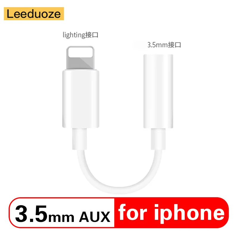 Leedouzu Lighting to 3 5 мм разъем для наушников OTG конвертер кабель iphone XS Max xr 7 8 plus 6s 5c SE ipad