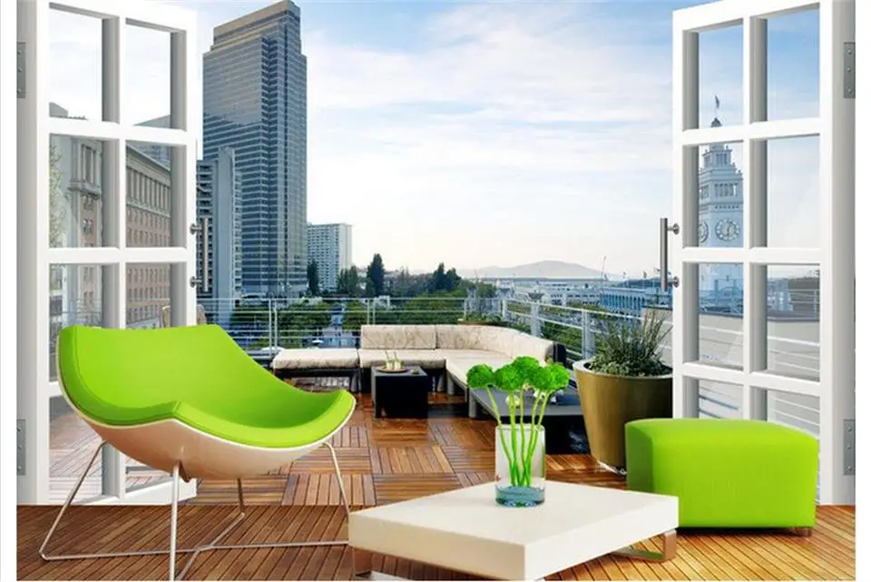 Custom Size 3D Photo Wallpaper Mural Living Room Sofa TV Backdrop Wallpaper City Balcony Landscape Picture Wallpaper Home Decor
Custom Size 3D Photo Wallpaper Mural Living Room Sofa TV Backdrop Wallpaper City Balcony Landscape Picture Wallpaper Home Decor