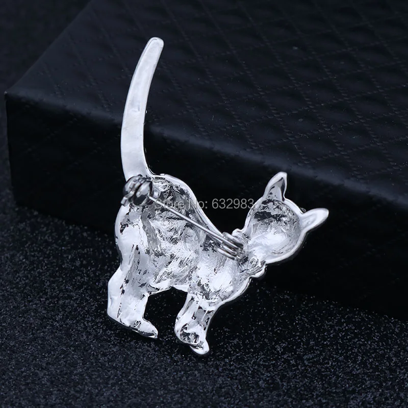 Lovely Miss Cat Brooches Fashion Full Rhinestone Animal Brooch Pin Shiny Crystal Brooches for Women Wedding Party Gifts
Lovely Miss Cat Brooches Fashion Full Rhinestone Animal Brooch Pin Shiny Crystal Brooches for Women Wedding Party Gifts