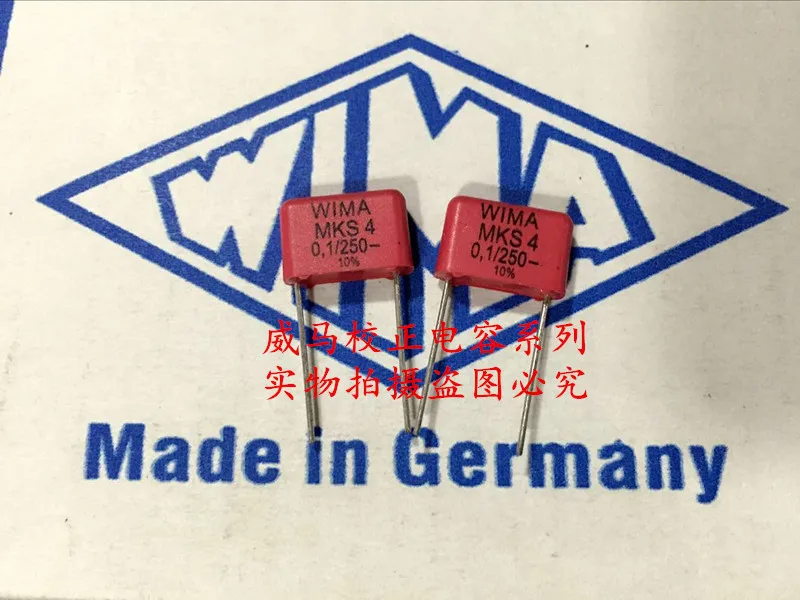 2020 горячая распродажа 10 шт/20 штук Германия WIMA MKS4 250V 0 1 мкФ 104 100n P: мм аудио