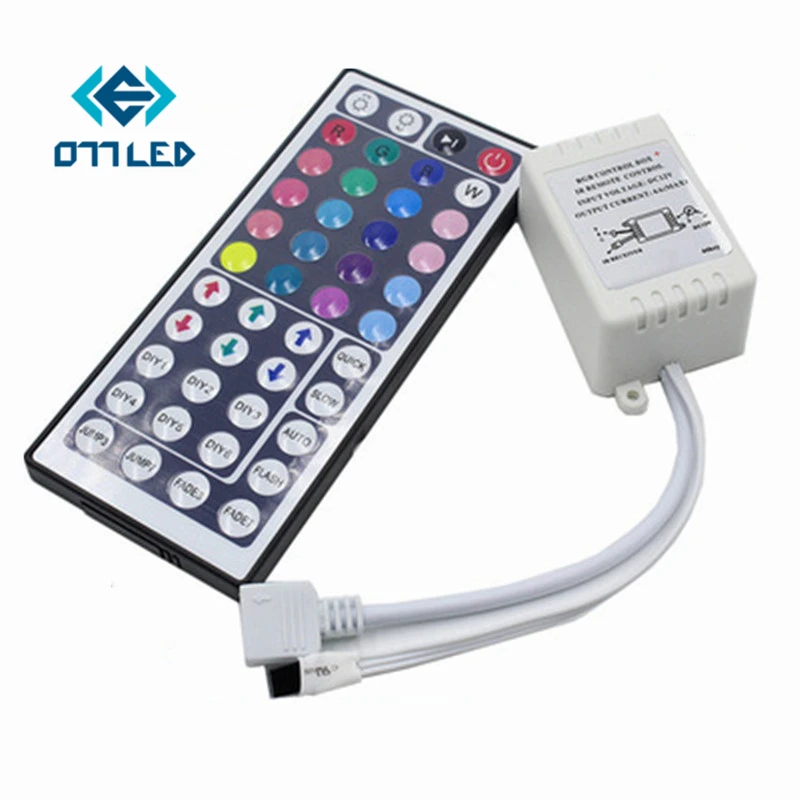 Led Controller RGB Dimmer 1set Remote Control Dimmer DC12V 44keys LED Controller for SMD 3528 5050 Led Strip Light No Battery
Led Controller RGB Dimmer 1set Remote Control Dimmer DC12V 44keys LED Controller for SMD 3528 5050 Led Strip Light No Battery