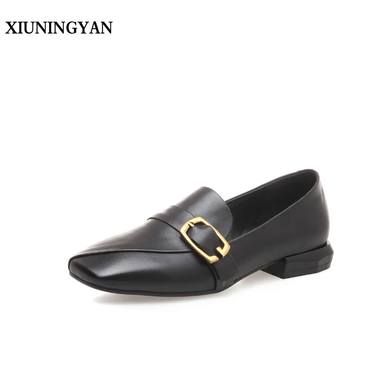 XIUNINGYAN 2018 Women Flats Fashion Buckle Square Toe High Heels Casual Soft Leather Slip-on Leisure Low Heel Shoes Woman Shoes
XIUNINGYAN 2018 Women Flats Fashion Buckle Square Toe High Heels Casual Soft Leather Slip-on Leisure Low Heel Shoes Woman Shoes