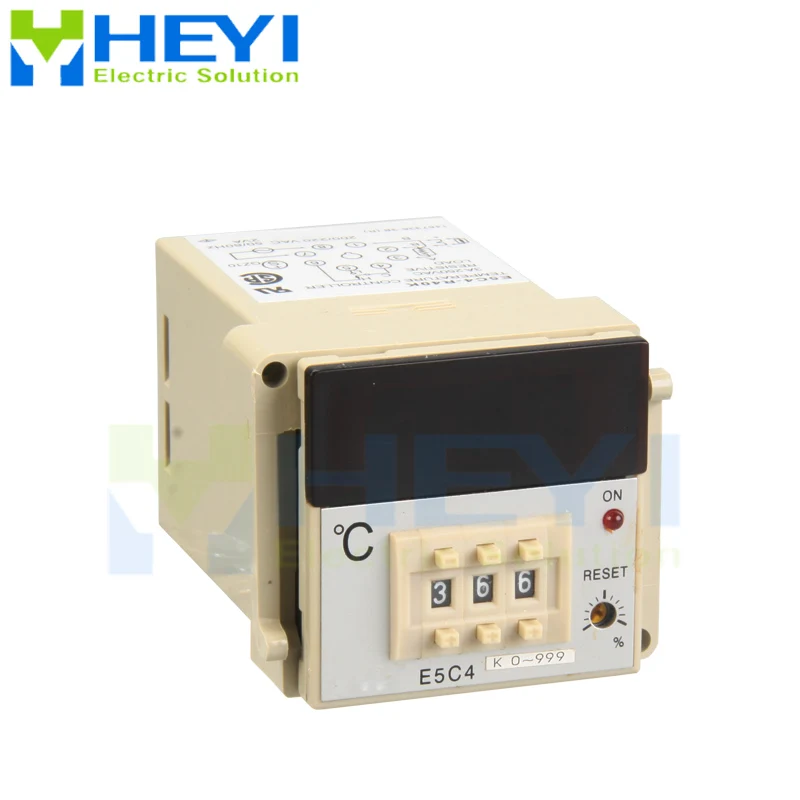 E5C4 Temperature Controller Intelligent K type input type thermostat DIN Rail Mounting
E5C4 Temperature Controller Intelligent K type input type thermostat DIN Rail Mounting