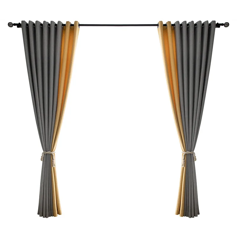 Nordic Style Blackout Curtains for Living Room Gray Room Decor Thermal Insulated Solid Drapes Splice Bedroom Blackout Curtain
Nordic Style Blackout Curtains for Living Room Gray Room Decor Thermal Insulated Solid Drapes Splice Bedroom Blackout Curtain