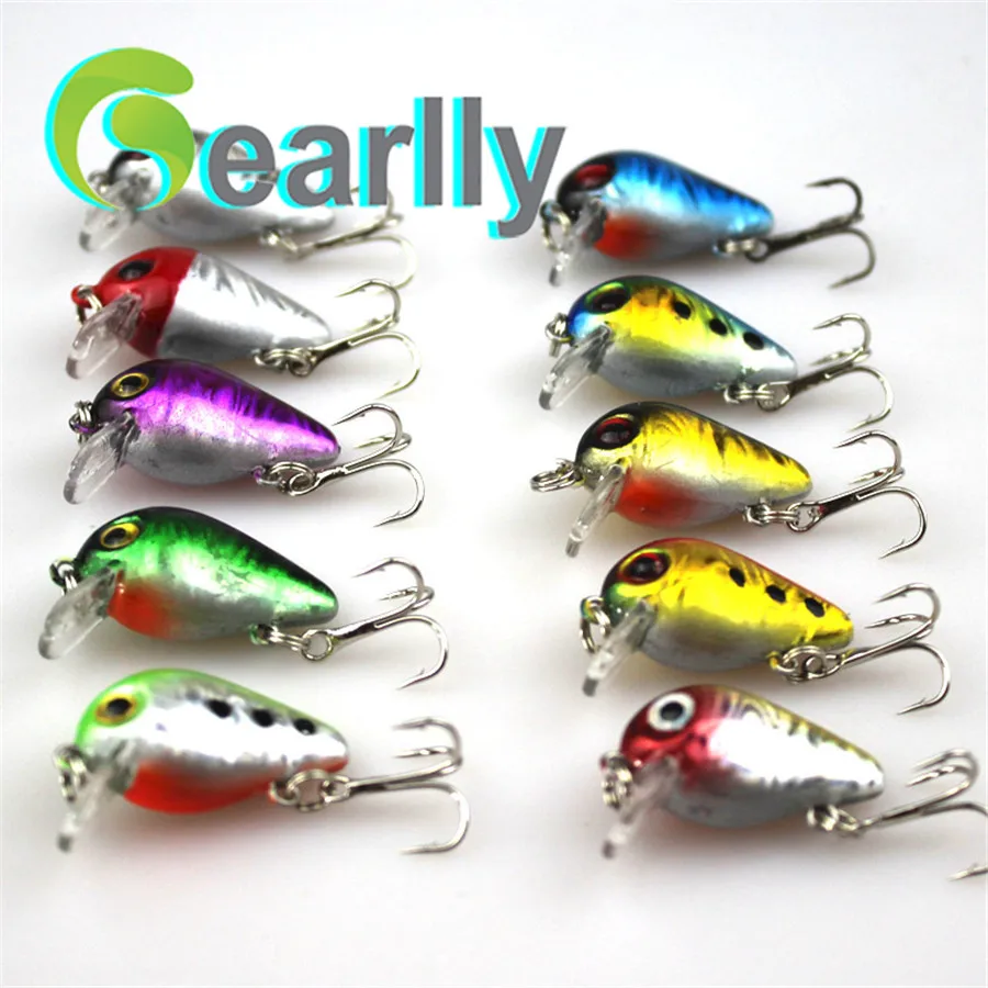 10 PCS/Lot Gearlly CB004 Economic 30mm 1.5g Floating Artificial Crank Hard Wobblers Fishing Lure Fishing Bait With VMC Hooks
10 PCS/Lot Gearlly CB004 Economic 30mm 1.5g Floating Artificial Crank Hard Wobblers Fishing Lure Fishing Bait With VMC Hooks