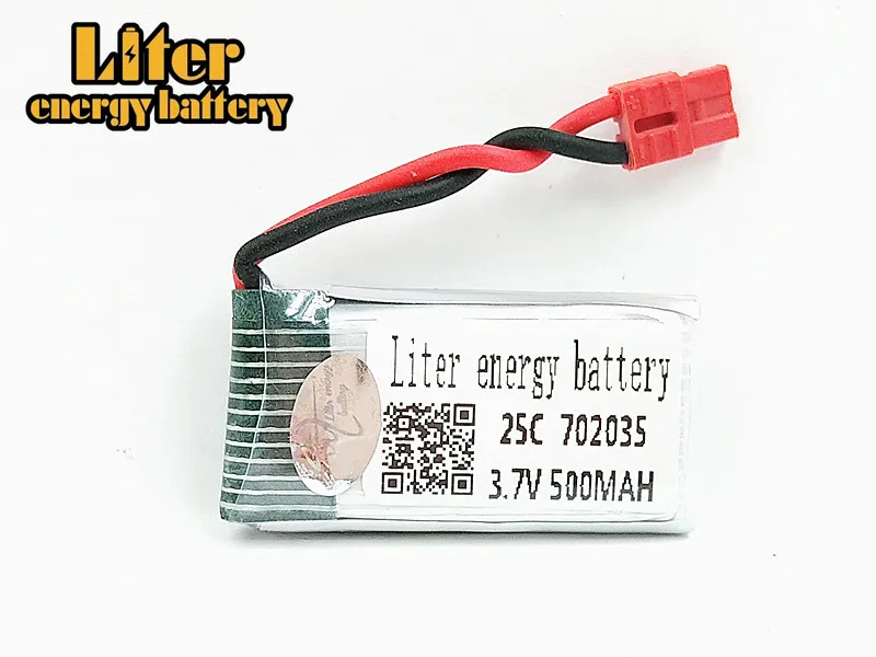Аккумулятор для квадрокоптера SYMA X5A-1, X15, X15C, X15W, запчасти для радиоуправляемого вертолета, Аккумулятор 3,7 в, 500 мА · ч, 702035 Lipo
Аккумулятор для квадрокоптера SYMA X5A-1, X15, X15C, X15W, запчасти для радиоуправляемого вертолета, Аккумулятор 3,7 в, 500 мА · ч, 702035 Lipo
