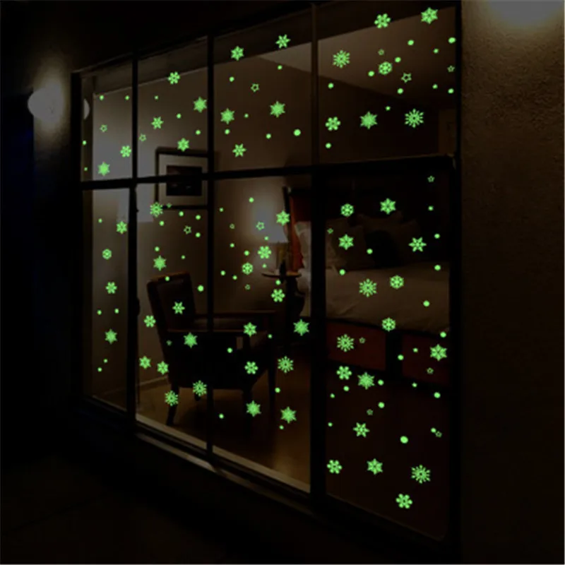 New Year Merry Christmas Decorations for Home Luminous Snowflake Background Decorative Sticker Removable Navidad Natal
New Year Merry Christmas Decorations for Home Luminous Snowflake Background Decorative Sticker Removable Navidad Natal